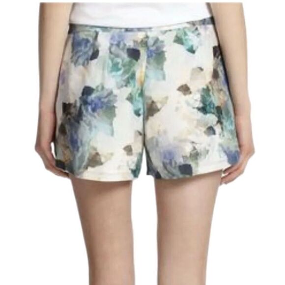Rebecca Taylor Silk Flower Print Shorts - Picture 2 of 7